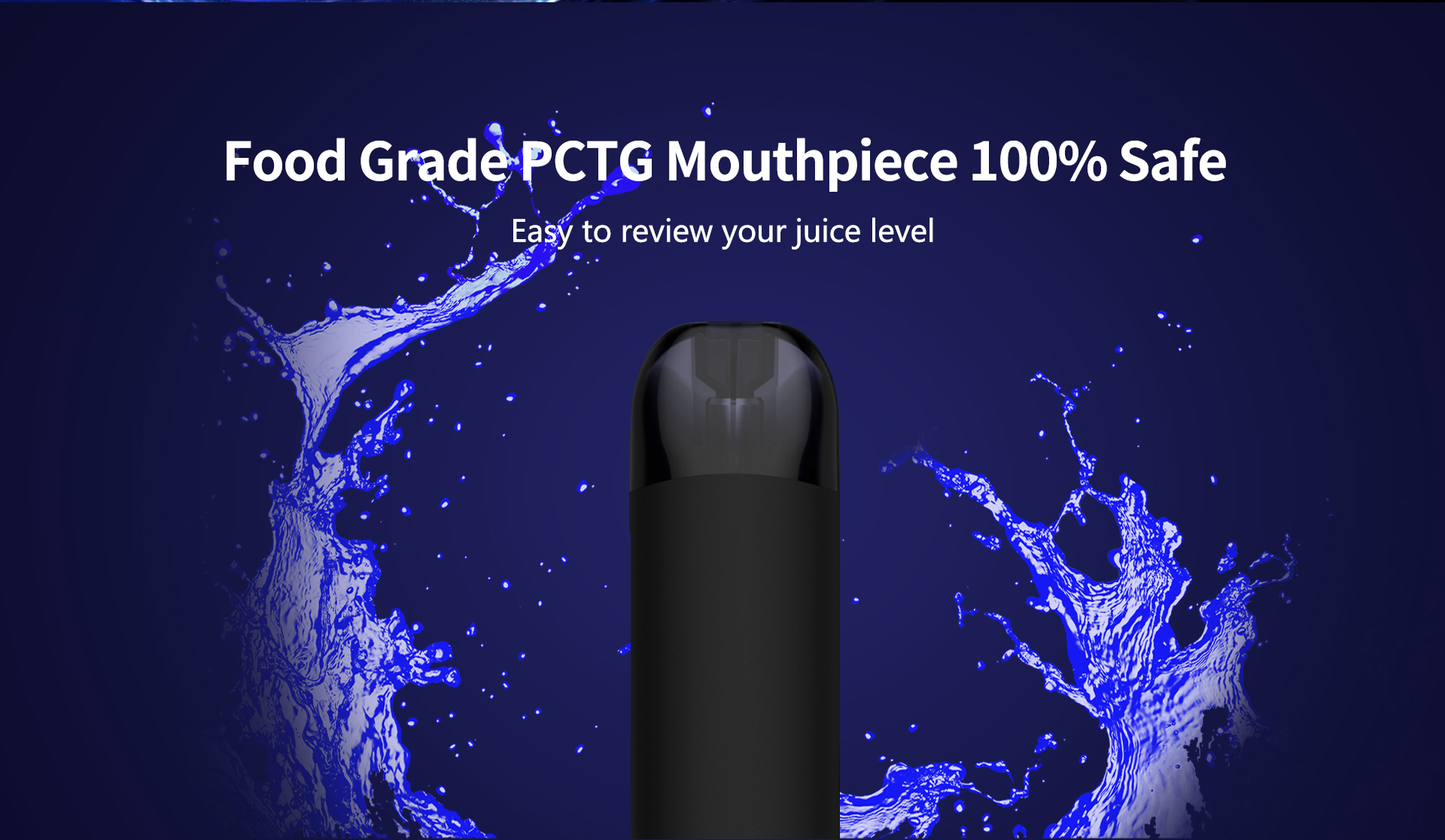 100% safe food-grade PCTG mouthpiece 