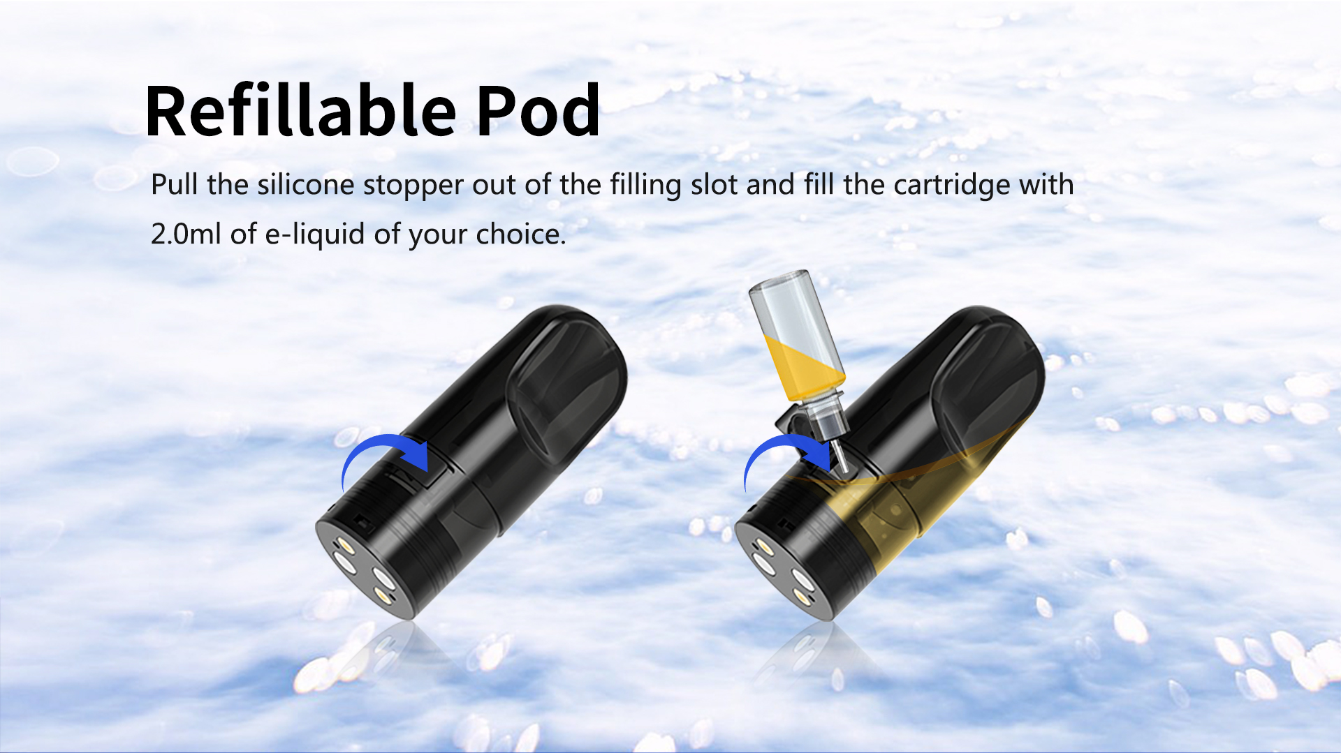 Refillable pod