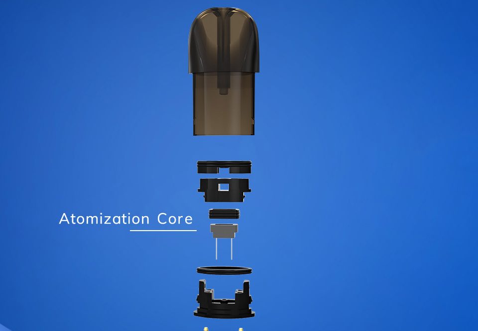 Commonly used atomization core
