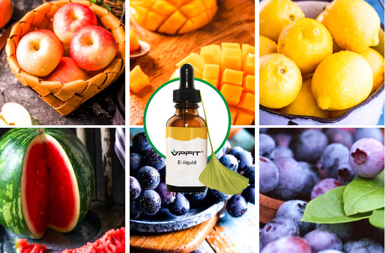 Fruit Eliquid: Apple, Mango, Lemon, Watermelon, Grape, BlueBerry and so on.