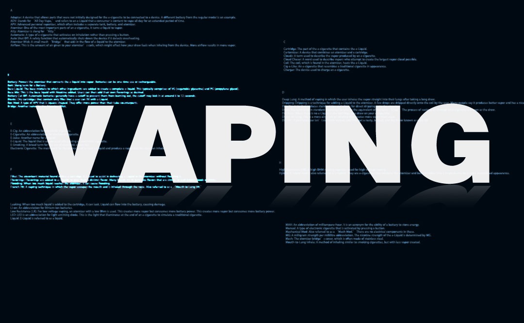 vaping dictionary