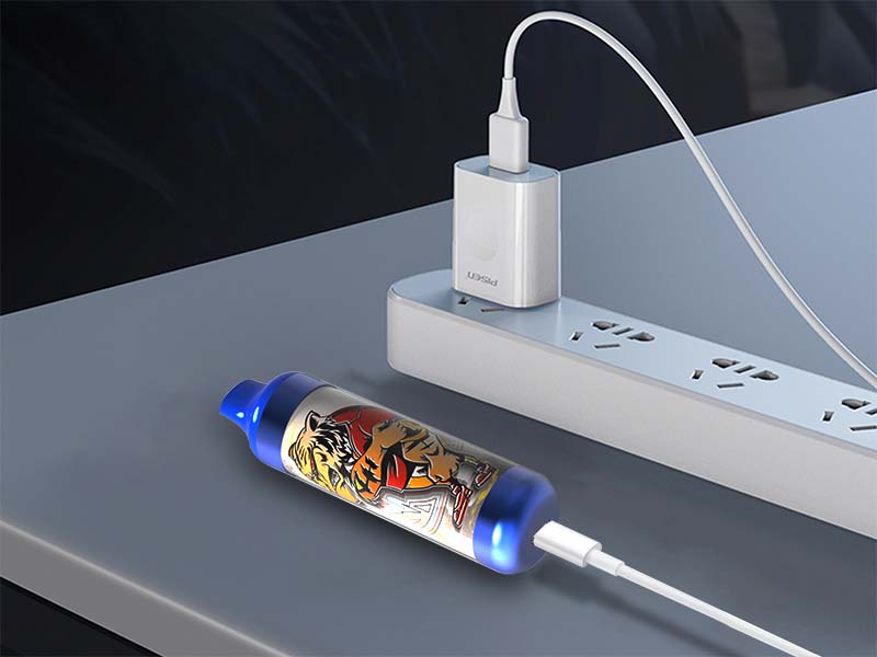 type-c charging port of vape can use up e-liquid  before battery exhaustion