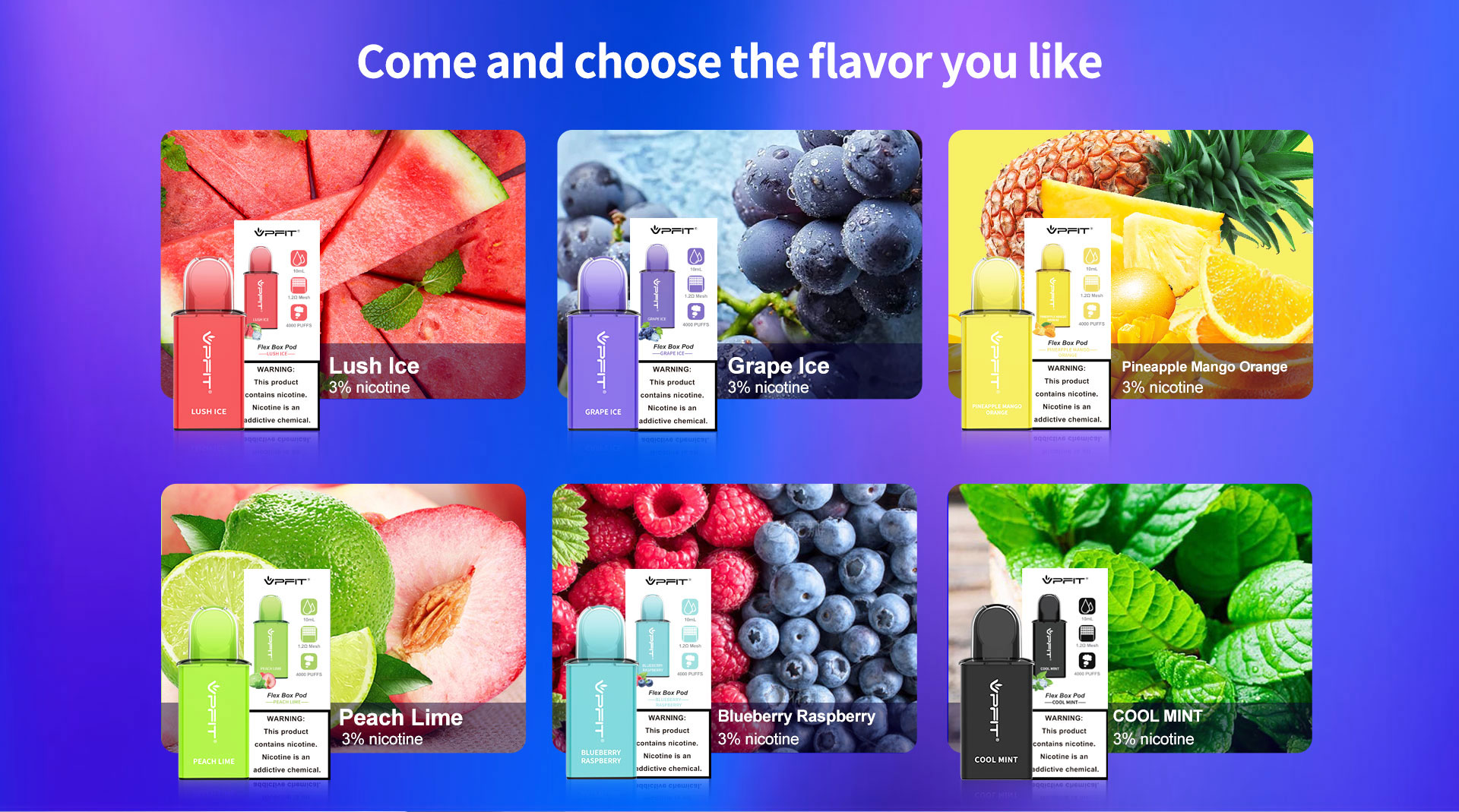 Default Flavors inside Flex Box Pod Device