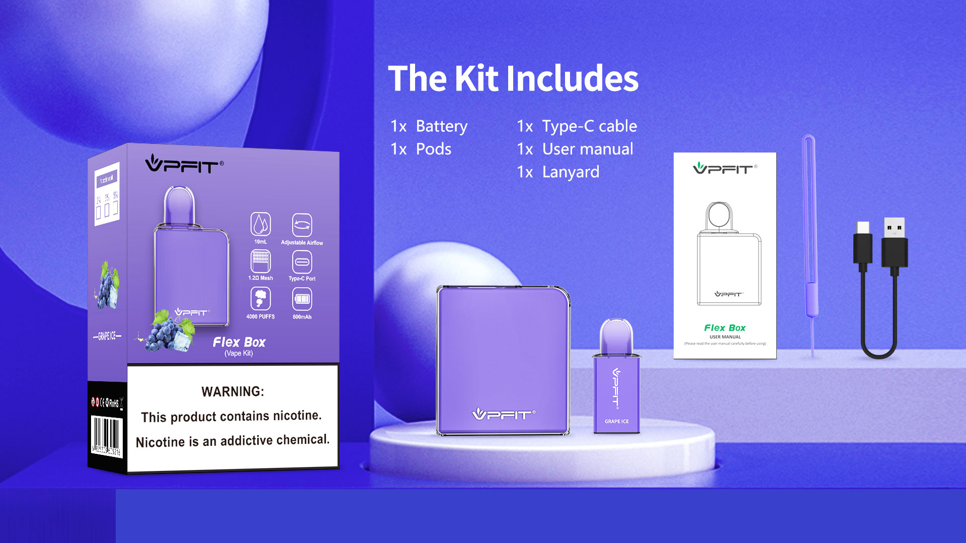 The Kit of FLex Box includes