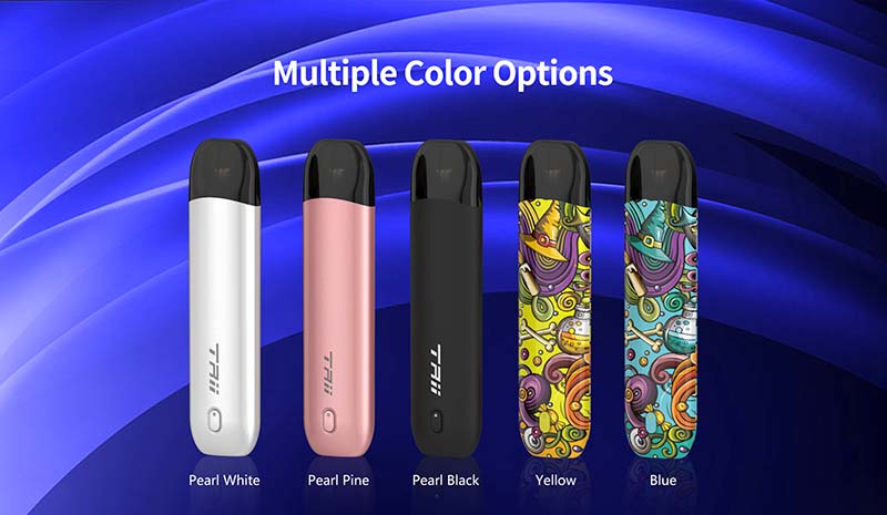Available in both Pre-filled and refillable version, VPFIT Trii kit comes with a 1.8ml pod and 400mAh battery power with Type C charging port.