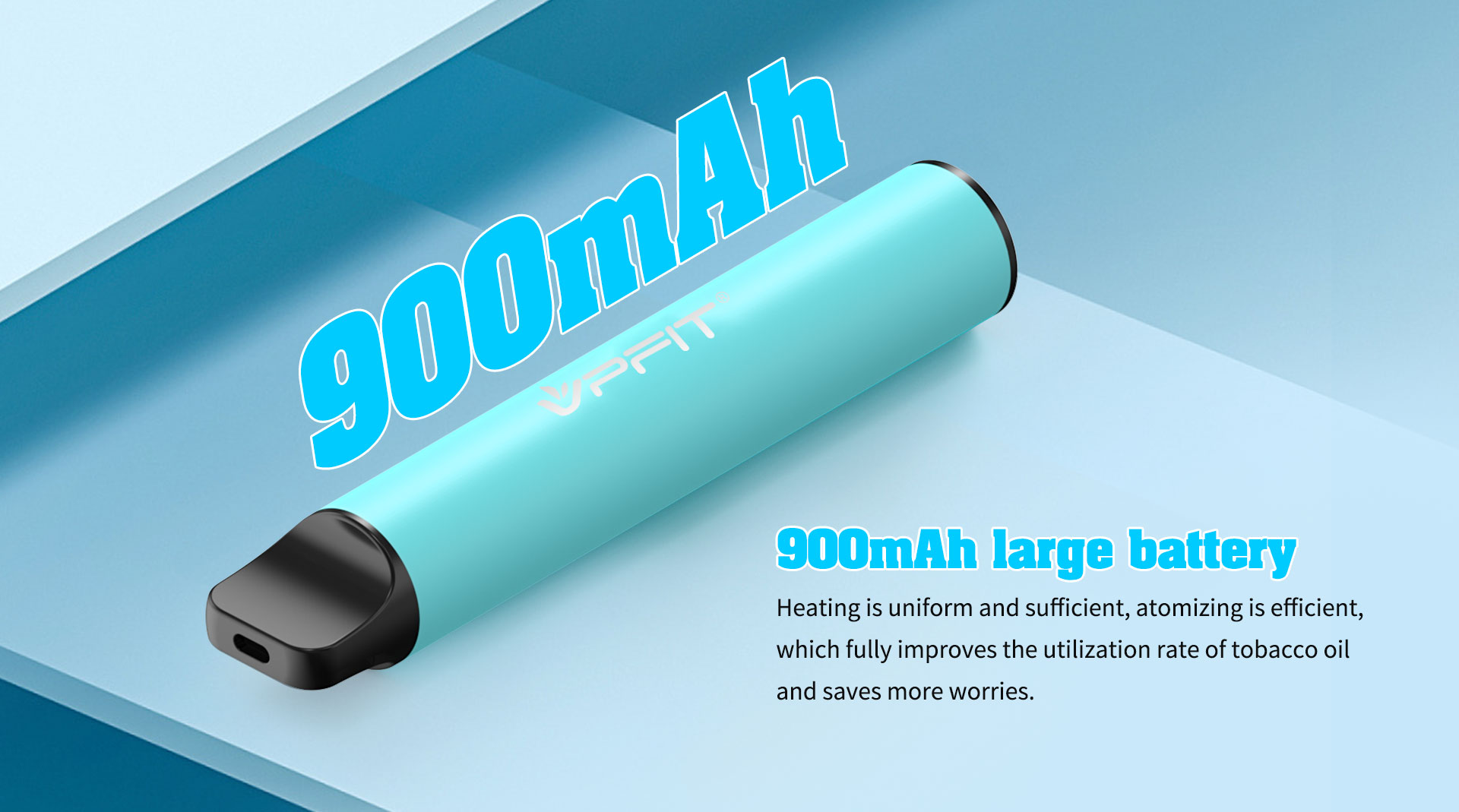 900mAh all-in-one ecig device