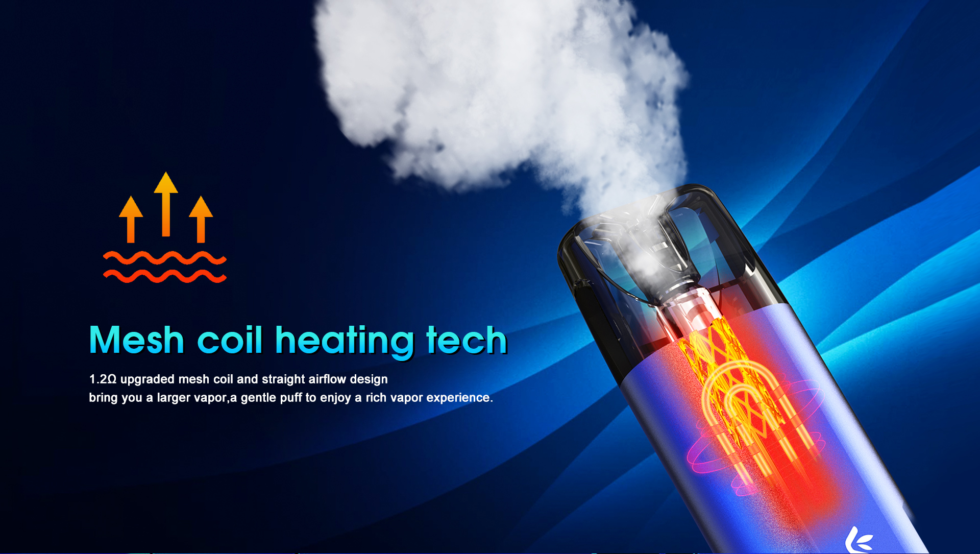 Best refillable pod vape Insbar electronic cigarette online mesh coil heating tech
