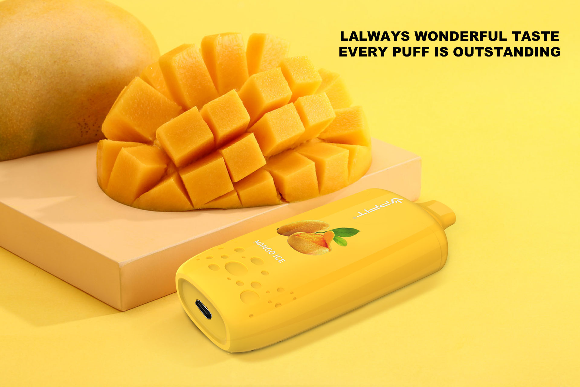 flexbar rechargeable disposable vape with mango ice flavor