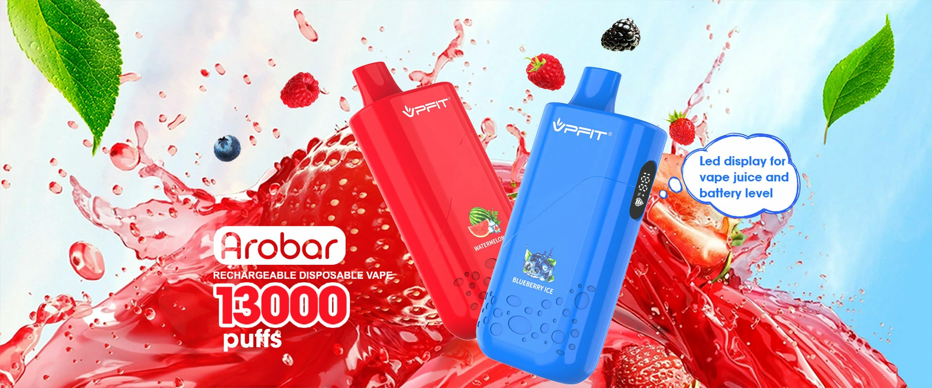 China E Ccig Factory Vape Manufacturer VPFIT Arobar Rechargeable Disposable Vape