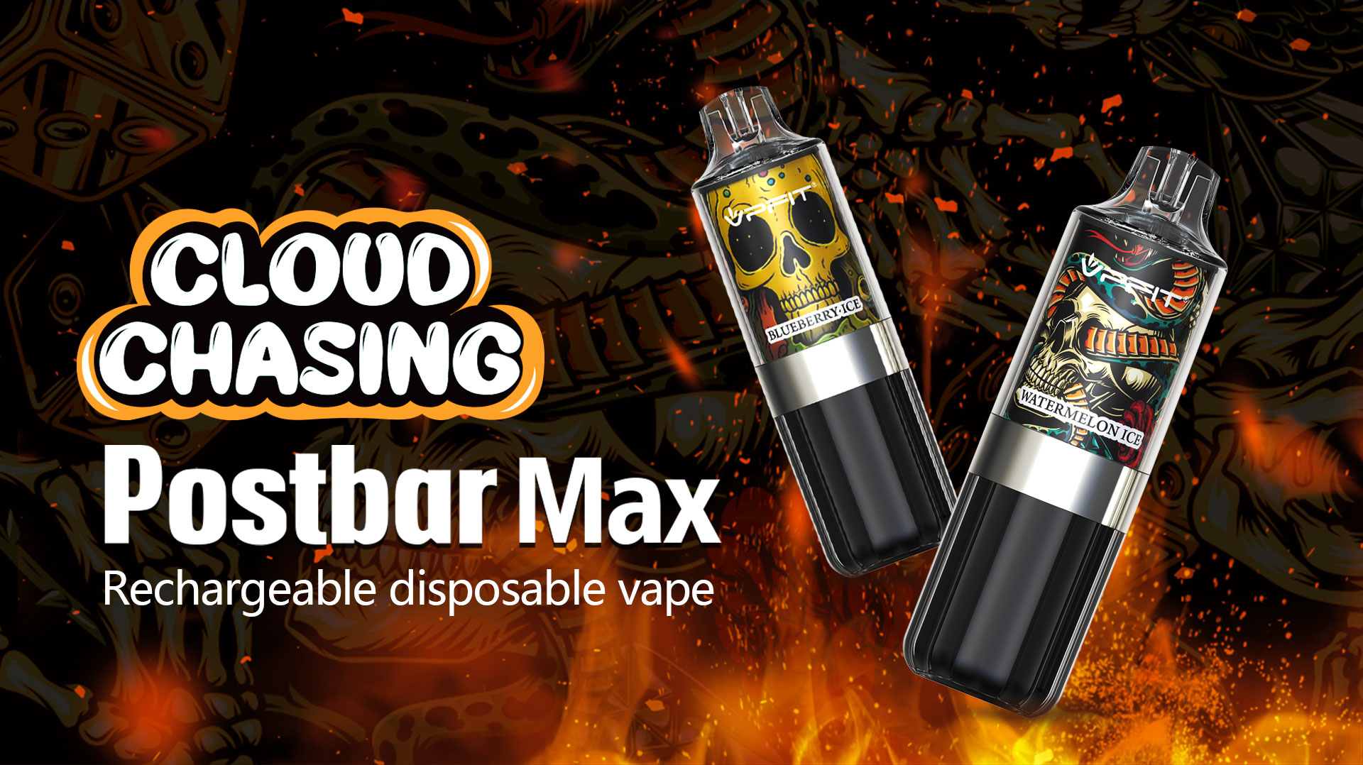 VPFIT Postbar max huge cloud 12000 puffs rechargeable disposable sub-ohm vape pen