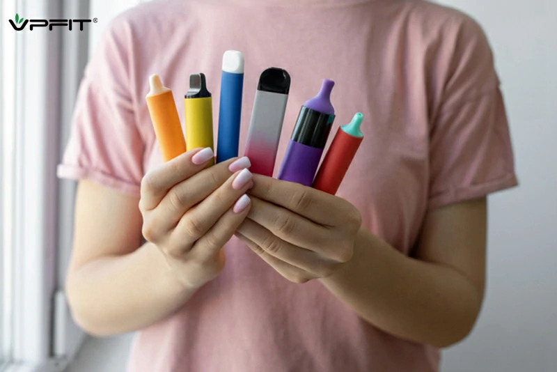 various vaping devices with different vape flavors