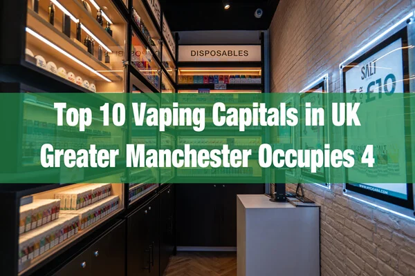 Top 10 Vaping Capitals in UK, Greater Manchester Occupies 4 Top 10 Vaping Capitals in UK, Greater Manchester Occupies 4